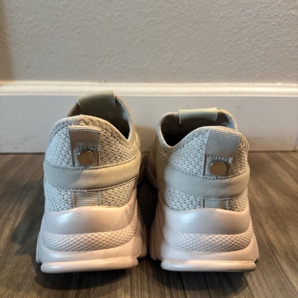 Taupe Drawstring Trainers - Picture 4 of 4